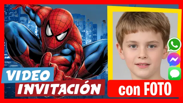 Gratis Video Invitaci N Spiderman Hombre Ara A Editable Whatsapp