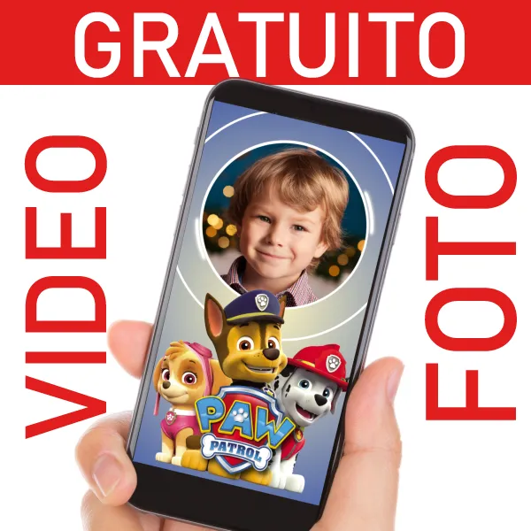 Gratuito Invito Video Paw Patrol Modificabile Whatsapp