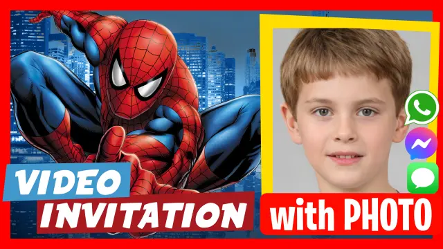 Editable Spider-Man Video Invitation