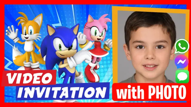 Editable Sonic Video Invitation