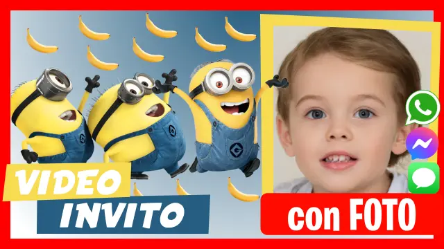 Video Invito Modificabile Minions