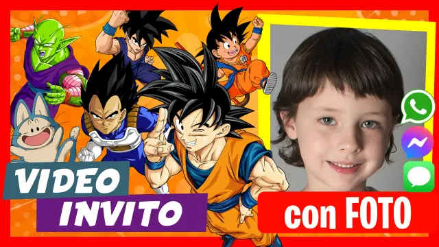 Video Invito Modificabile Dragon Ball