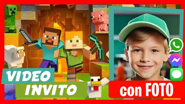 Video Invito Modificabile Minecraft