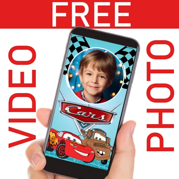 FREE Cars Video Invitation for Birthdays