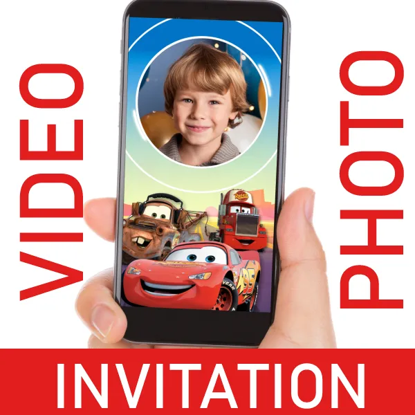 Cars Video Invitation for Birthdays