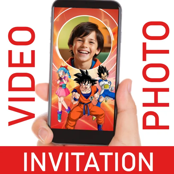 Dragon Ball Video Invitation for Birthdays