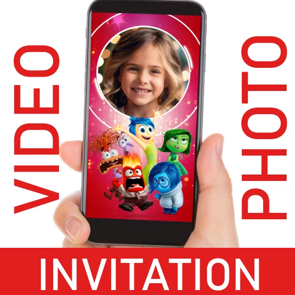 Inside Out Video Invitation for Birthdays