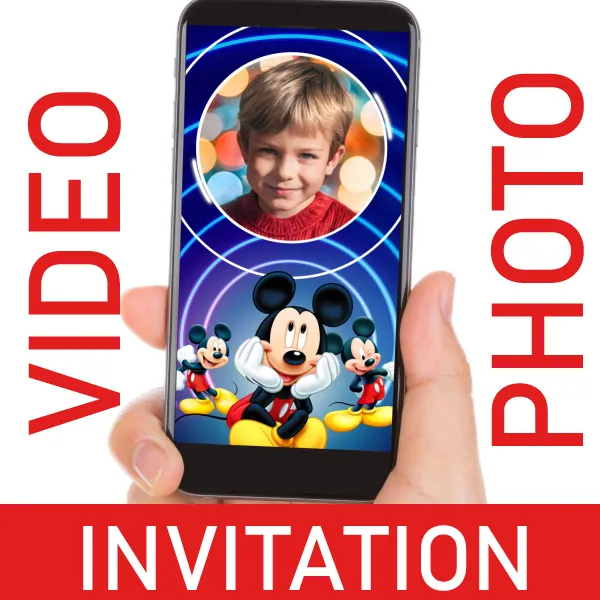 Mickey Video Invitation for Birthdays