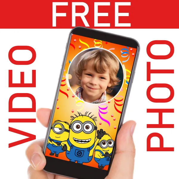 FREE Minions Video Invitation for Birthdays