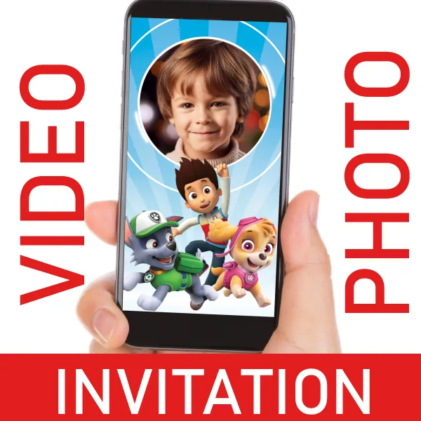 Paw Patrol Video Invitation for Birthdays