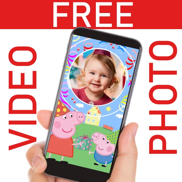 FREE Peppa Pig Video Invitation for Birthdays