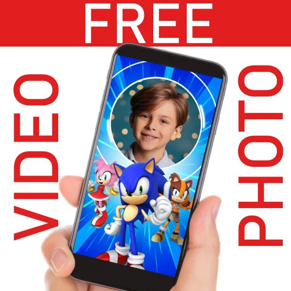 FREE Sonic Video Invitation for Birthdays