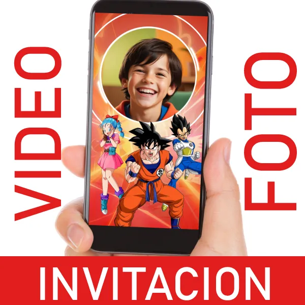 Video Invitación Dragon Ball para Cumpleaños