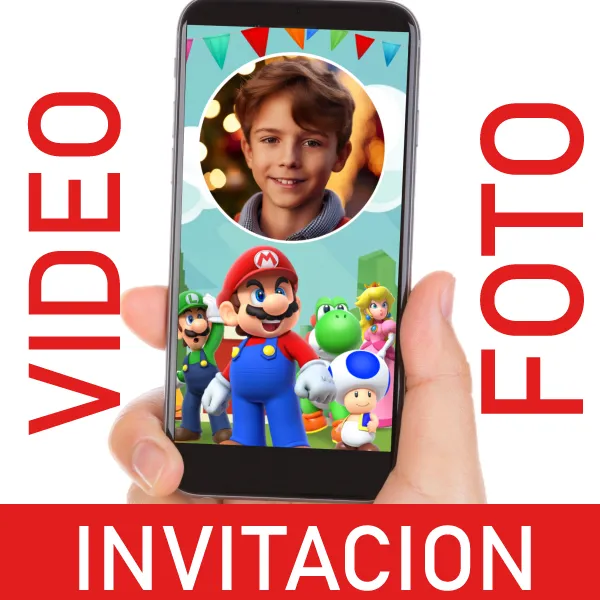 Video Invitación Mario Bros para Cumpleaños