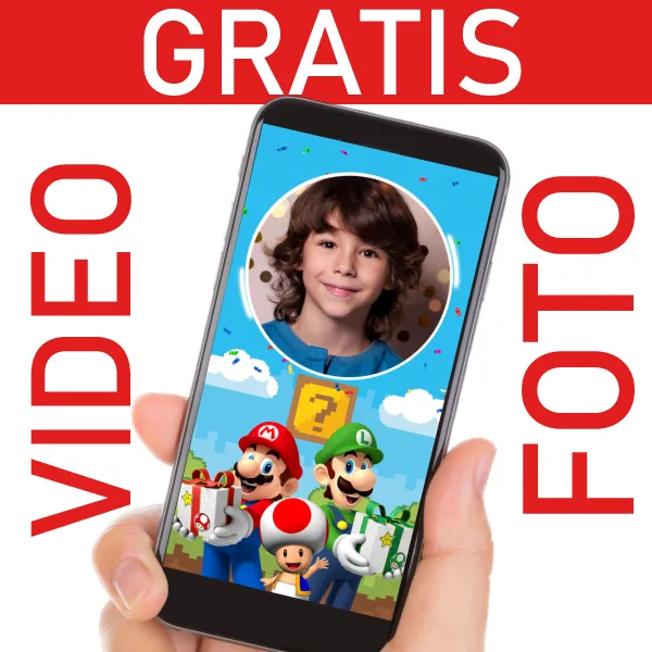 Video Invitación Mario Bros GRATIS para Cumpleaños