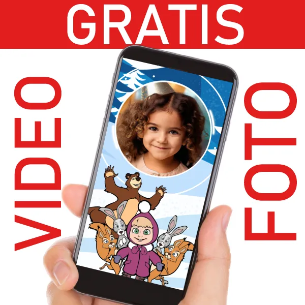 Video Invitación Masha y el Oso GRATIS para Cumpleaños