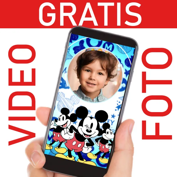 Video Invitación Mickey GRATIS para Cumpleaños