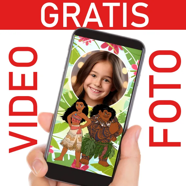 Video Invitación Moana Maui Vaiana GRATIS para Cumpleaños