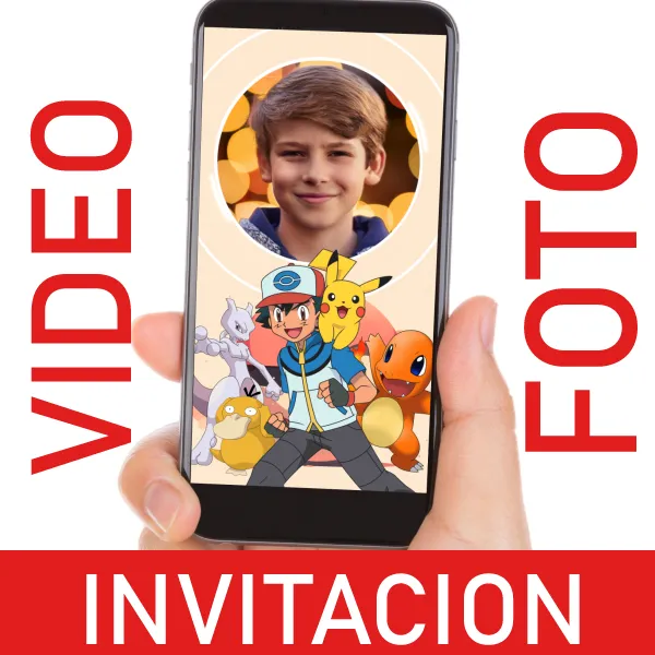 Video Invitación Pokémon para Cumpleaños