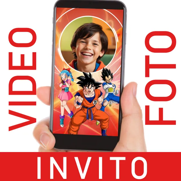 Dragon Ball Video Invito per Compleanni