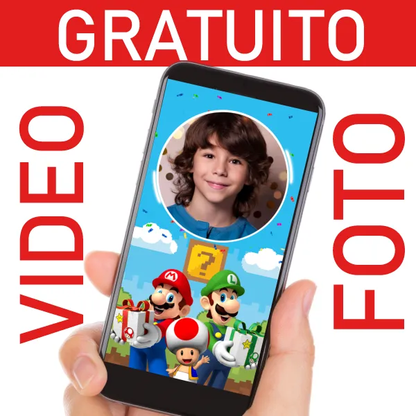 Video invito Mario Bros GRATUITO per compleanni