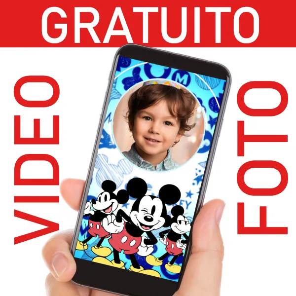 Video invito Mickey Topolino GRATUITO per compleanni