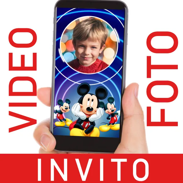 Mickey Topolino Video Invito per Compleanni