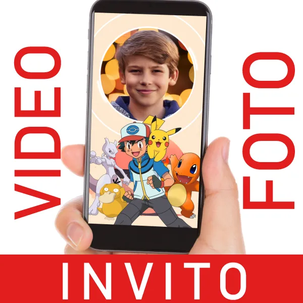 Pokemon Video Invito per Compleanni